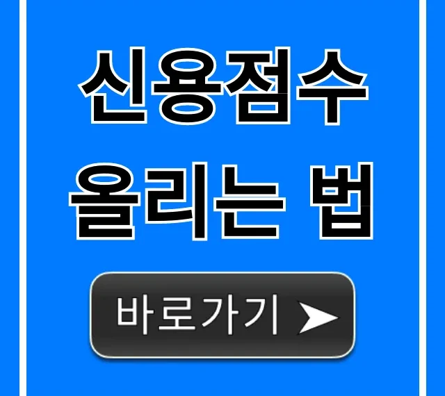 신용점수 올리는 법 쉬운 꿀팁 완벽 가이드