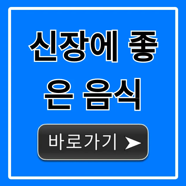 신장에 좋은 음식: 신장 건강 관리 꿀팁 총정리