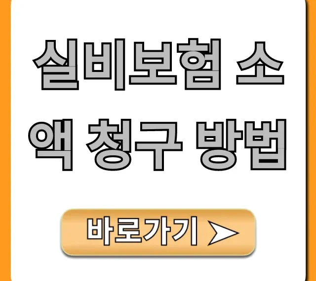 실비보험 소액 청구 방법, 5분 만에 끝내는 꿀팁