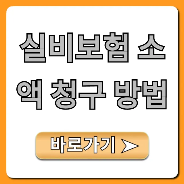 실비보험 소액 청구 방법, 5분 만에 끝내는 꿀팁
