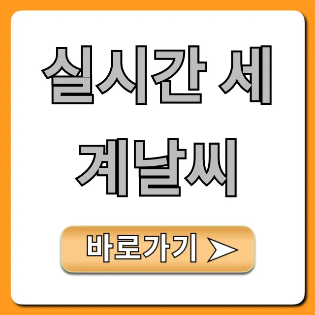 실시간 세계날씨 조회, 해외여행 필수 꿀팁 총정리