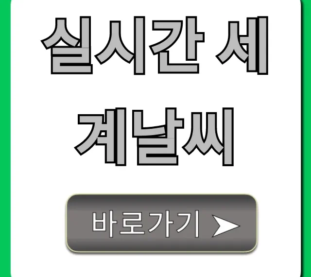 실시간 세계날씨: 해외여행 필수! 오늘 날씨 총정리