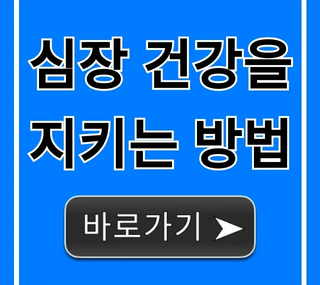 심장 건강을 지키는 방법, 혈관 튼튼 꿀팁 대방출