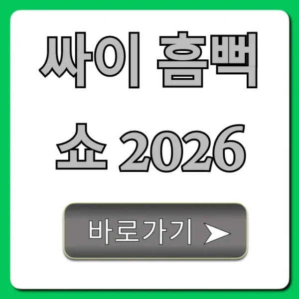 싸이 흠뻑쇼 2026 예매 성공 꿀팁 완벽 가이드