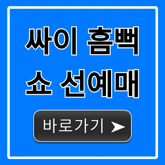 싸이 흠뻑쇼 선예매! 티켓팅 성공 꿀팁