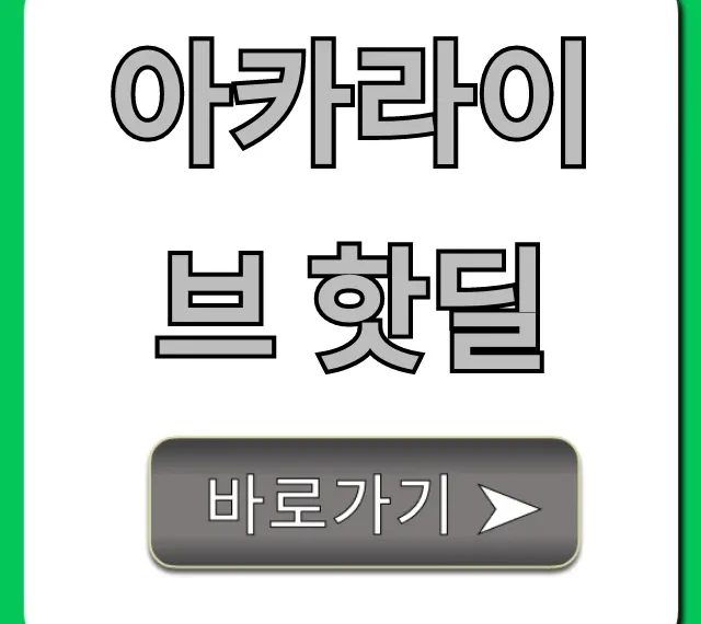 아카라이브 핫딜 최신 정보 총정리