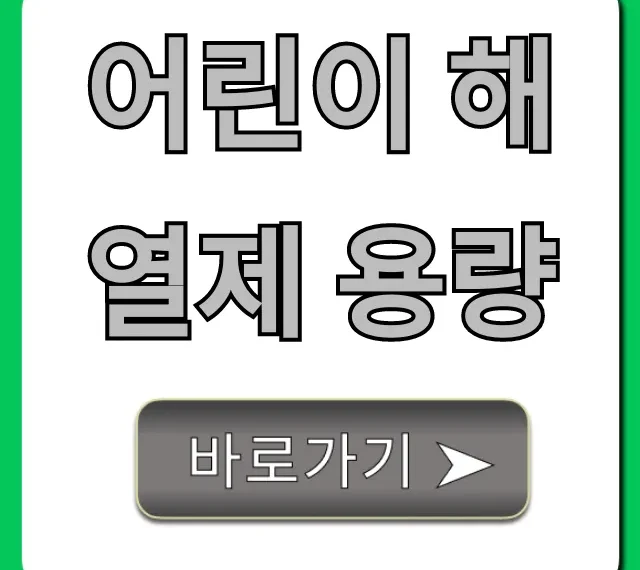 어린이 해열제 용량: 소아과 의사가 알려주는 필수 정보