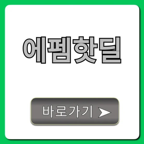 에펨핫딜 최저가 쇼핑 꿀팁 총정리