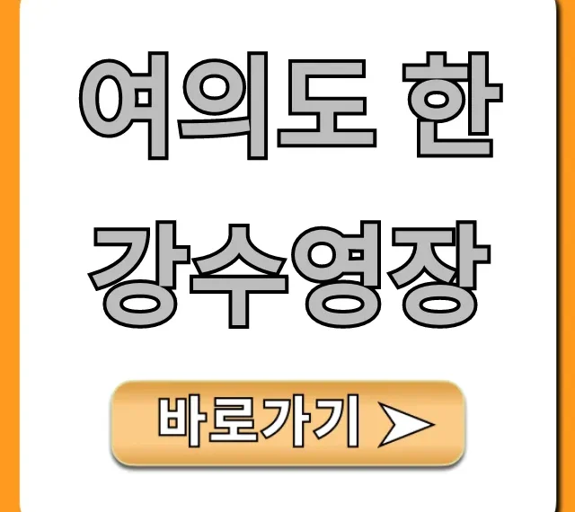 여의도 한강수영장 2024년 운영, 가격 꿀팁