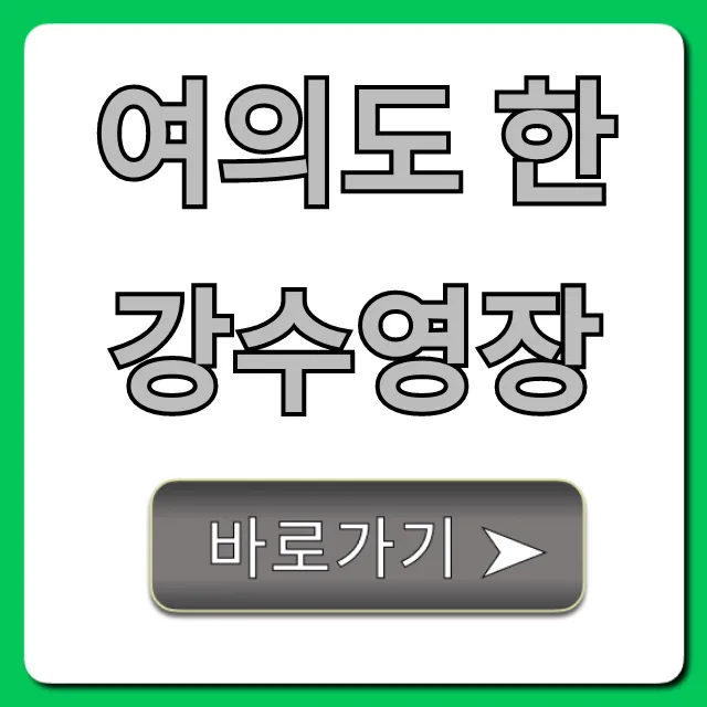 여의도 한강수영장 가격, 운영시간, 준비물 꿀팁 총정리