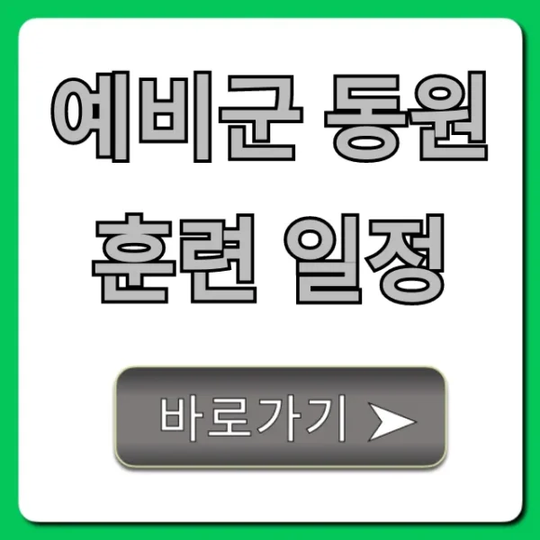 예비군 동원훈련 일정: 조회부터 꿀팁까지!