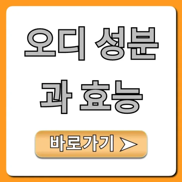 오디 성분과 효능: 항산화 꿀팁까지 완벽 정리