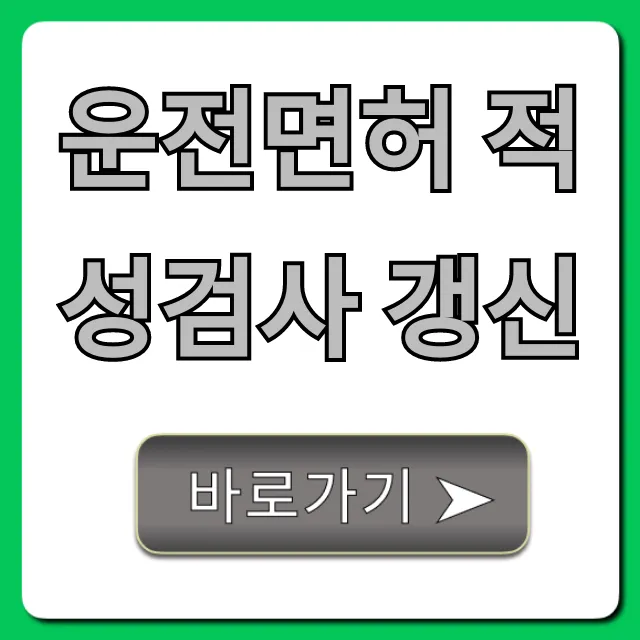 운전면허 적성검사 갱신, 기간 놓치면 벌금 폭탄? 총정리