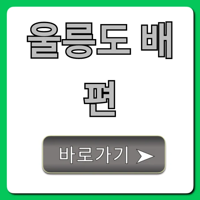 울릉도 배편 예약 가격 꿀팁! 총정리