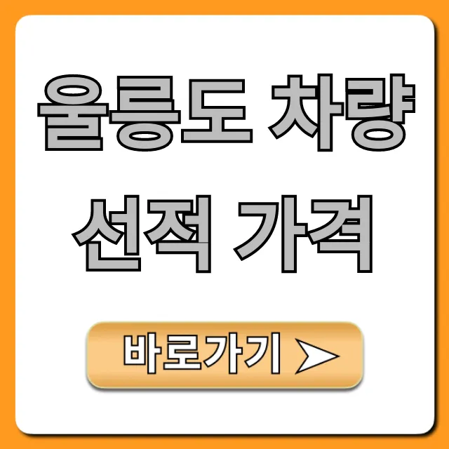 울릉도 차량선적 가격, 이것 모르면 손해! 예약 꿀팁