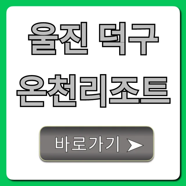 울진 덕구온천리조트 가격 할인 예약 총정리