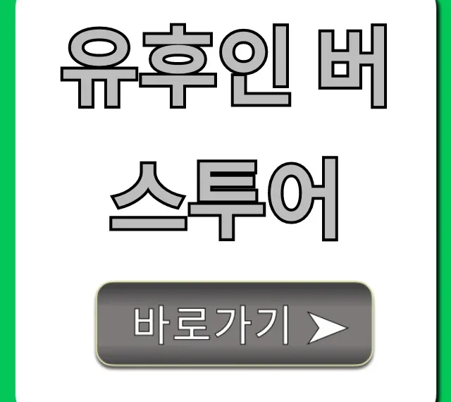 유후인 버스투어 가격 예약 꿀팁 총정리