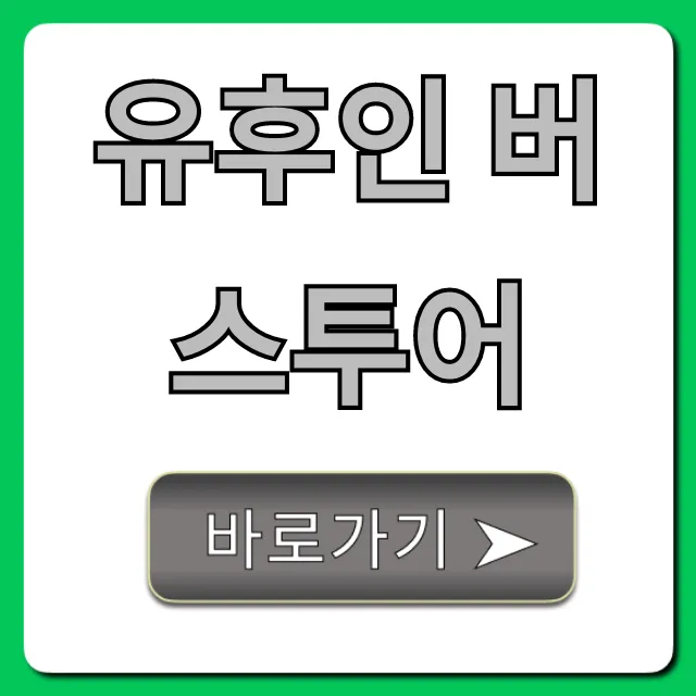 유후인 버스투어 가격 예약 꿀팁 총정리