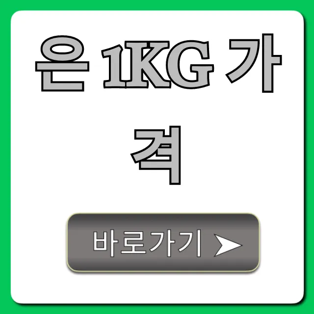 은 1kg 가격 실시간 시세 조회 및 전망