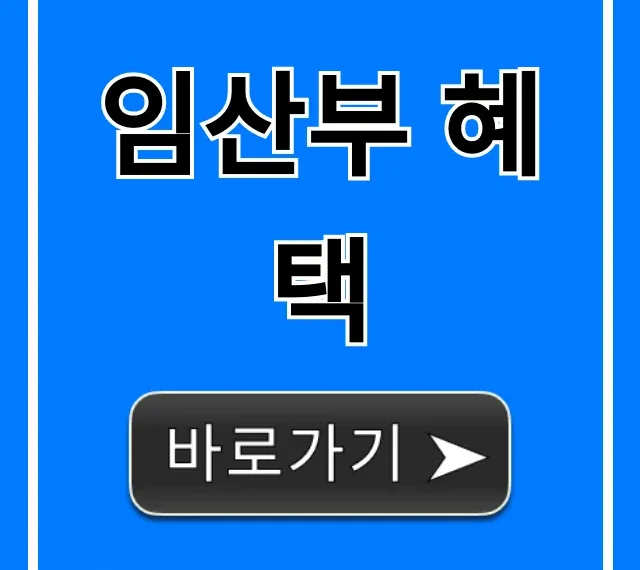 임산부 혜택 맘편한카드 지원금 신청방법 총정리