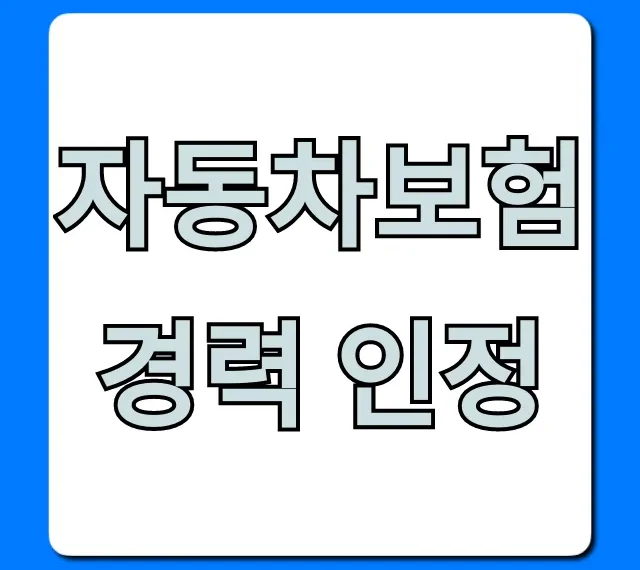 자동차보험 경력 인정: 할인 조회 완벽 가이드