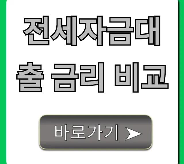 전세자금대출 금리 비교, 은행별 최저 금리 총정리