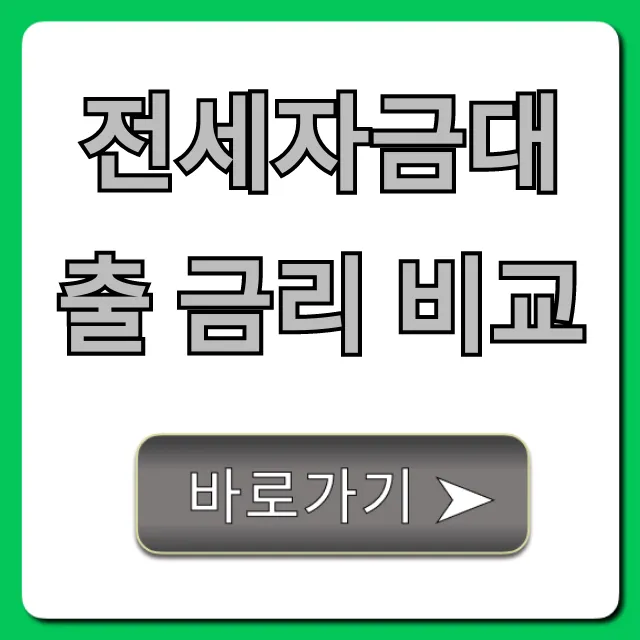 전세자금대출 금리 비교, 은행별 최저 금리 총정리