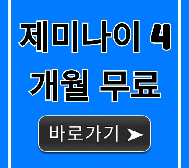 제미나이 4개월 무료 신청 꿀팁 총정리