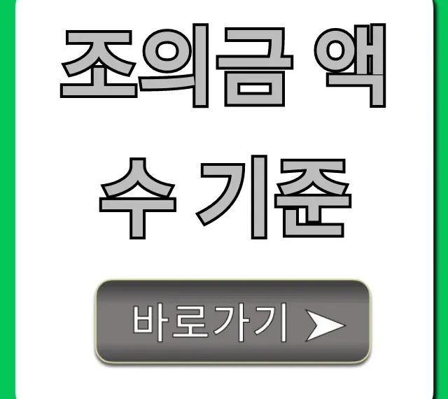 조의금 액수 기준: 관계별 얼마가 적당할까? 총정리