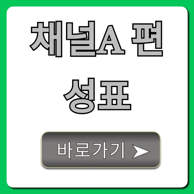 채널a 편성표 오늘 재방송 시간 총정리