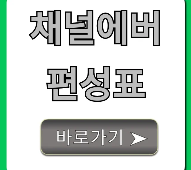 채널에버 편성표 실시간 조회: 오늘 방송 총정리