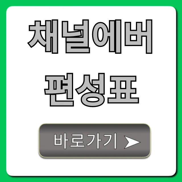 채널에버 편성표 실시간 조회: 오늘 방송 총정리
