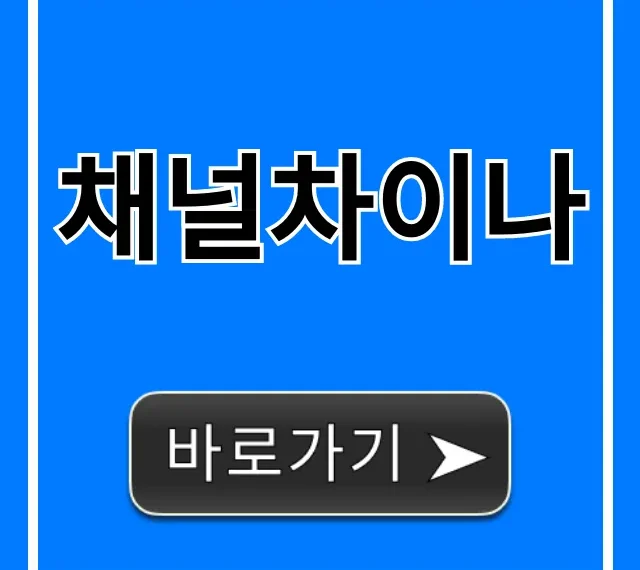 채널차이나 편성표 실시간 시청 총정리