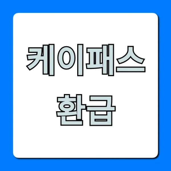 케이패스 환급 100% 받는 완벽 가이드