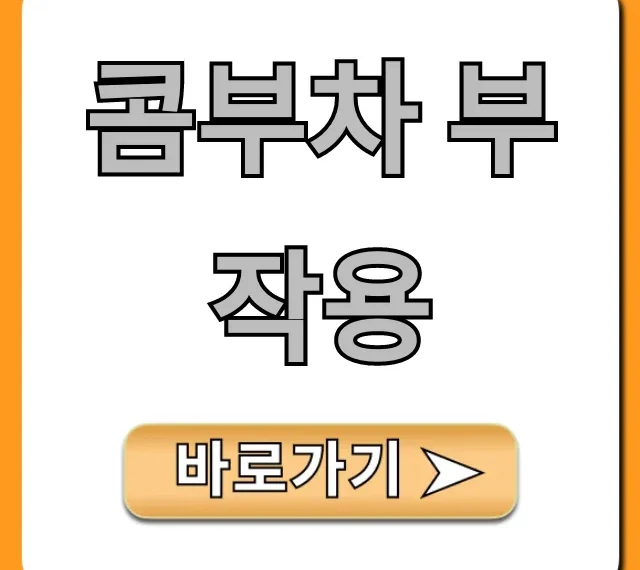 콤부차 부작용, 피해야 할 사람과 섭취량 총정리