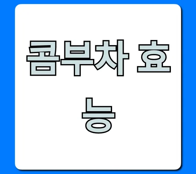 콤부차 효능, 다이어트 유산균 부작용 완벽 가이드
