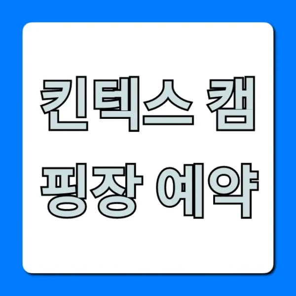 킨텍스 캠핑장 예약 방법 및 가격 총정리