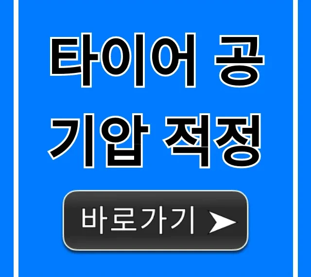 타이어 공기압 적정, 내 차 연비 안전 꿀팁 총정리
