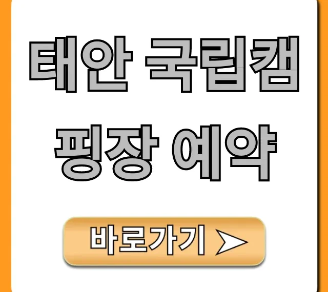 태안 국립캠핑장 예약: 명당 & 가격 꿀팁