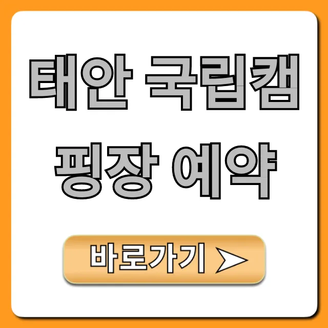 태안 국립캠핑장 예약: 명당 & 가격 꿀팁