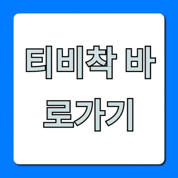 티비착 바로가기 공식 사이트 접속 꿀팁
