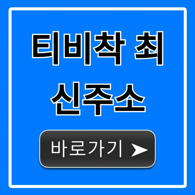 티비착 최신주소 2024년 완벽 총정리