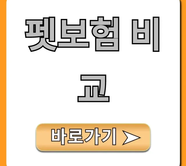 펫보험 비교: 보장 내용과 가격 한 번에!