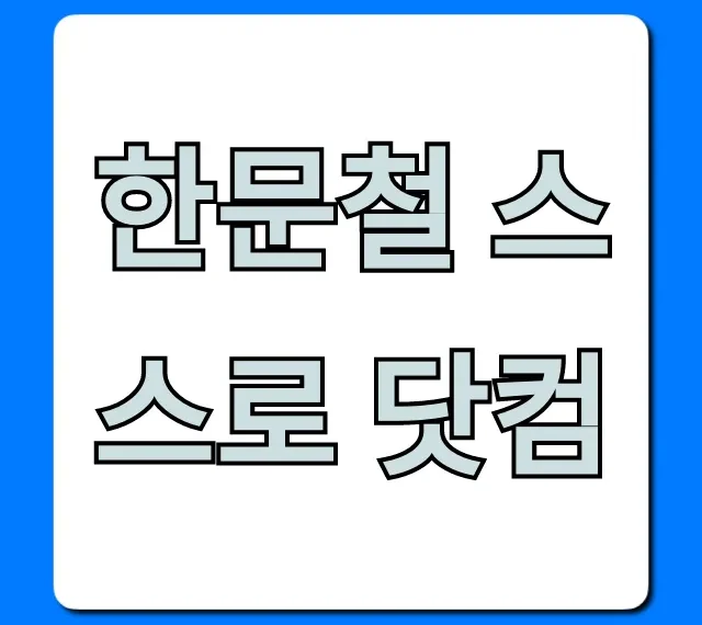 한문철 스스로 닷컴 교통사고 상담 총정리