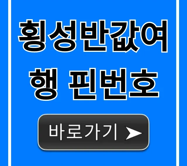 횡성반값여행 핀번호 조회 발급 완벽 가이드