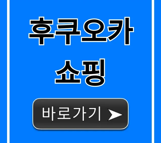 후쿠오카 쇼핑 꿀템 할인 총정리
