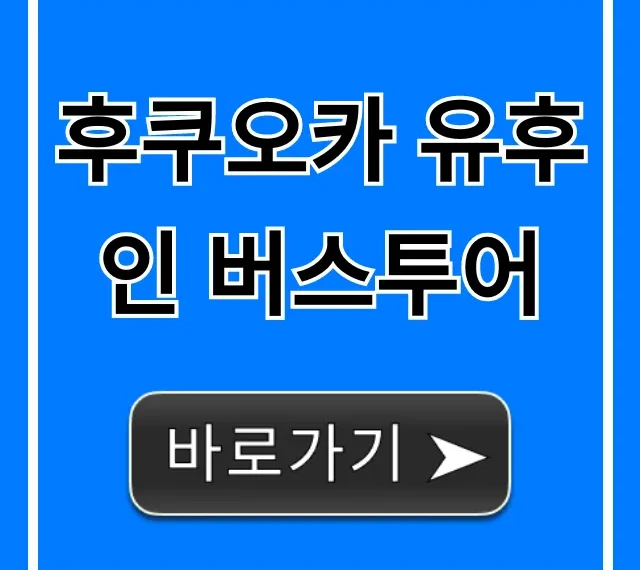 후쿠오카 유후인 버스투어 완벽 가이드