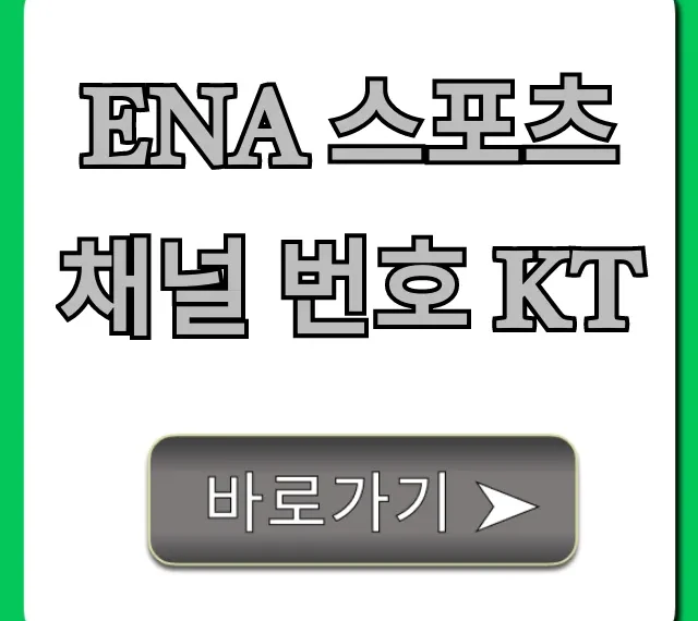 ena 스포츠 채널 번호 kt 최신 정보 총정리
