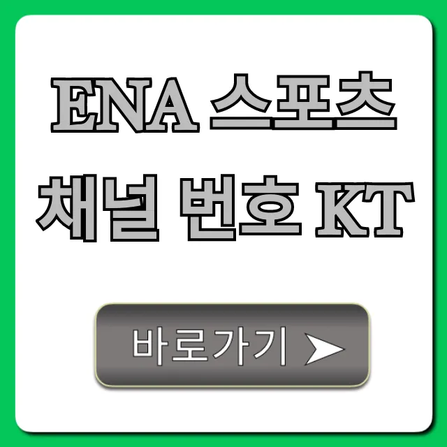 ena 스포츠 채널 번호 kt 최신 정보 총정리