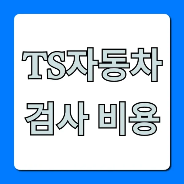 TS자동차검사 비용, 할인부터 예약 꿀팁까지!
